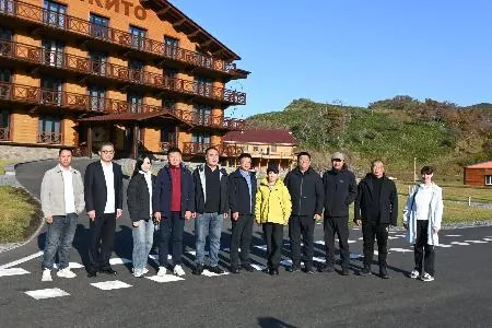 到择捉岛访问的中国黑龙江省代表团